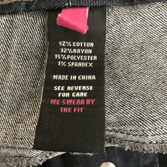 Torrid Denim Ankle Jeans‎ Dark Blue Cotton Blend - Picture 6 of 7